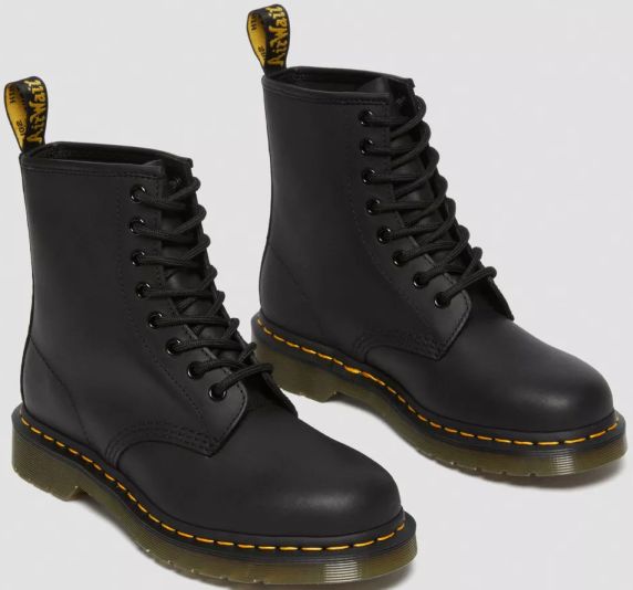 DR. MARTENS 1460 GREASE 111 pelle ingr+nero 11822003