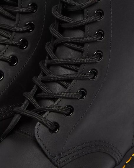 DR. MARTENS 1460 GREASE 111 pelle ingr+nero 11822003