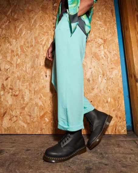 DR. MARTENS 1460 GREASE 111 pelle ingr+nero 11822003