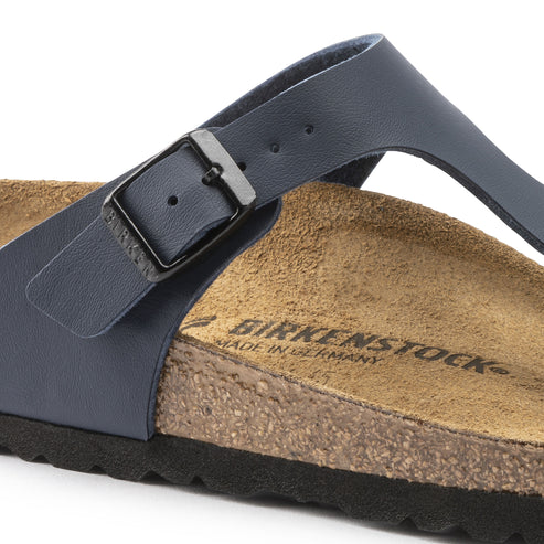 BIRKENSTOCK GIZEH BASICO BIRKO FLOR 115 pelle+blu 143621