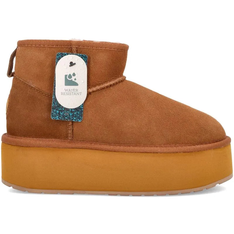 EMU STINGER MICRO FLATFORM W13082 334 scam+cuoio CHESTNUT