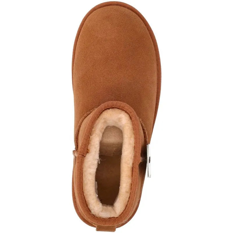 EMU STINGER MICRO FLATFORM W13082 334 scam+cuoio CHESTNUT