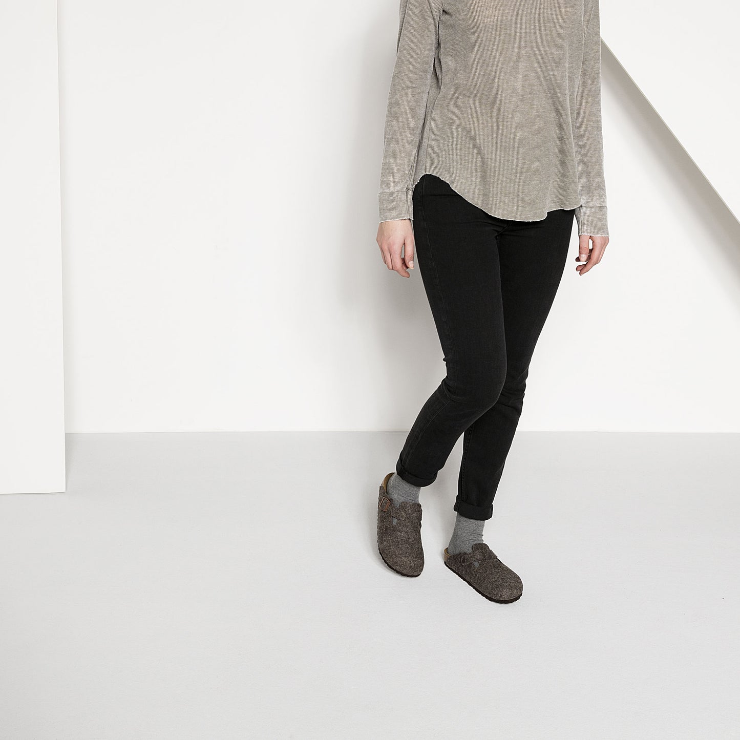 BIRKENSTOCK BOSTON FELTRO 160583 COCOA