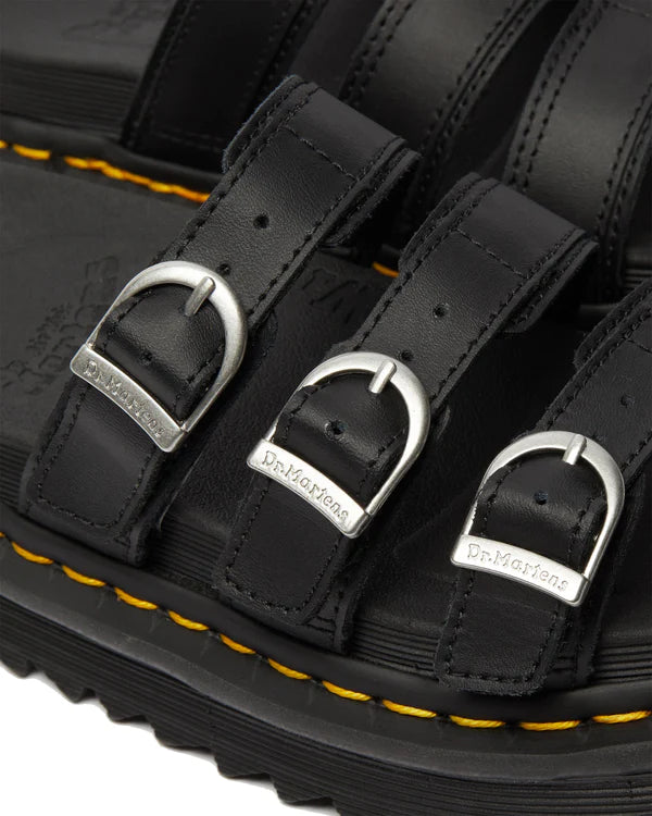 DR. MARTENS BLAIRE SLIDE 111 pelle+nero 25456001