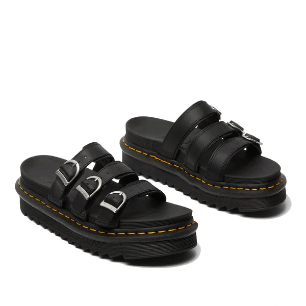 DR. MARTENS BLAIRE SLIDE 111 pelle+nero 25456001