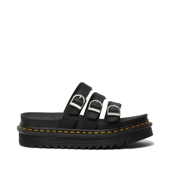 DR. MARTENS BLAIRE SLIDE 111 pelle+nero 25456001