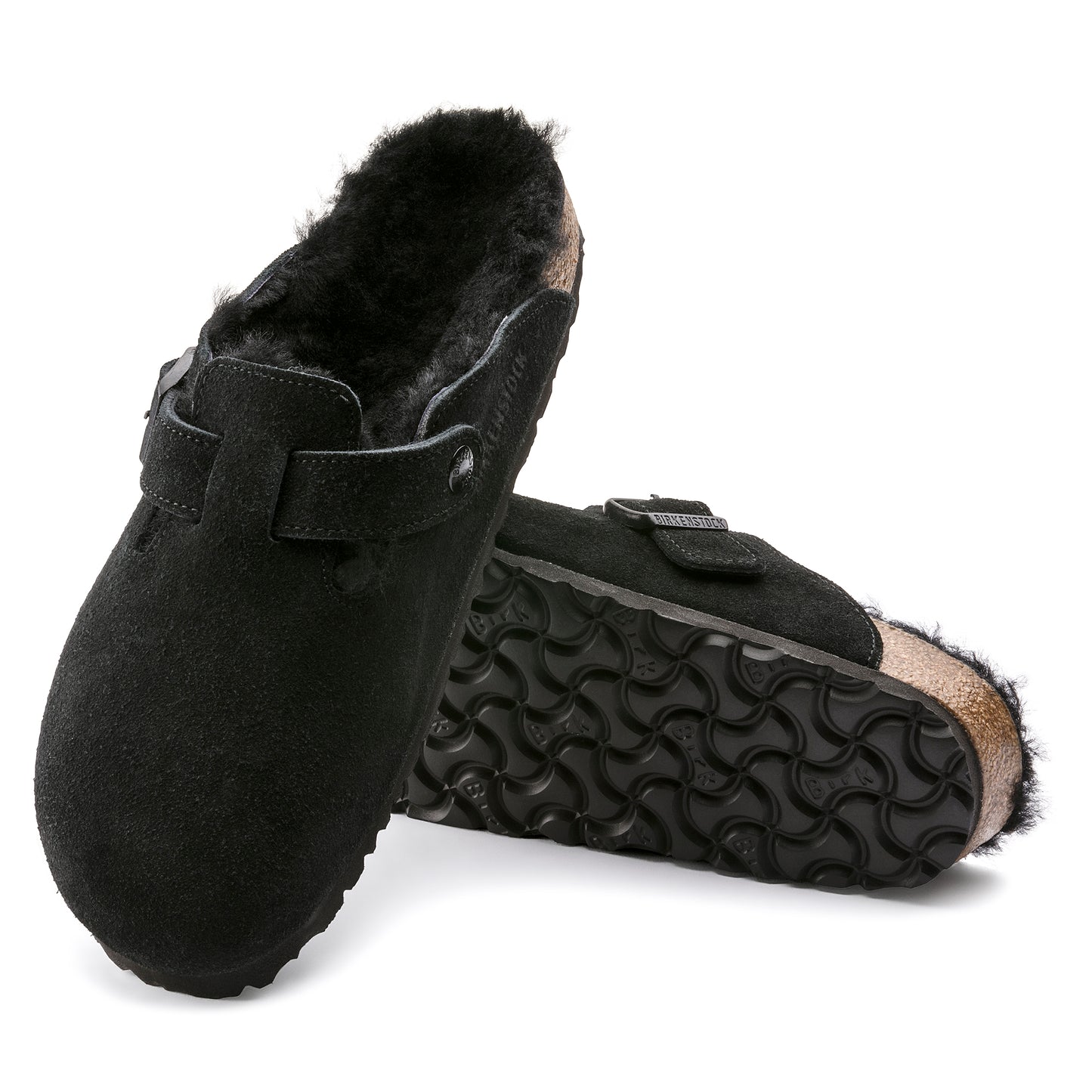 BIRKENSTOCK BOSTON SHEARLING 259883 BLACK