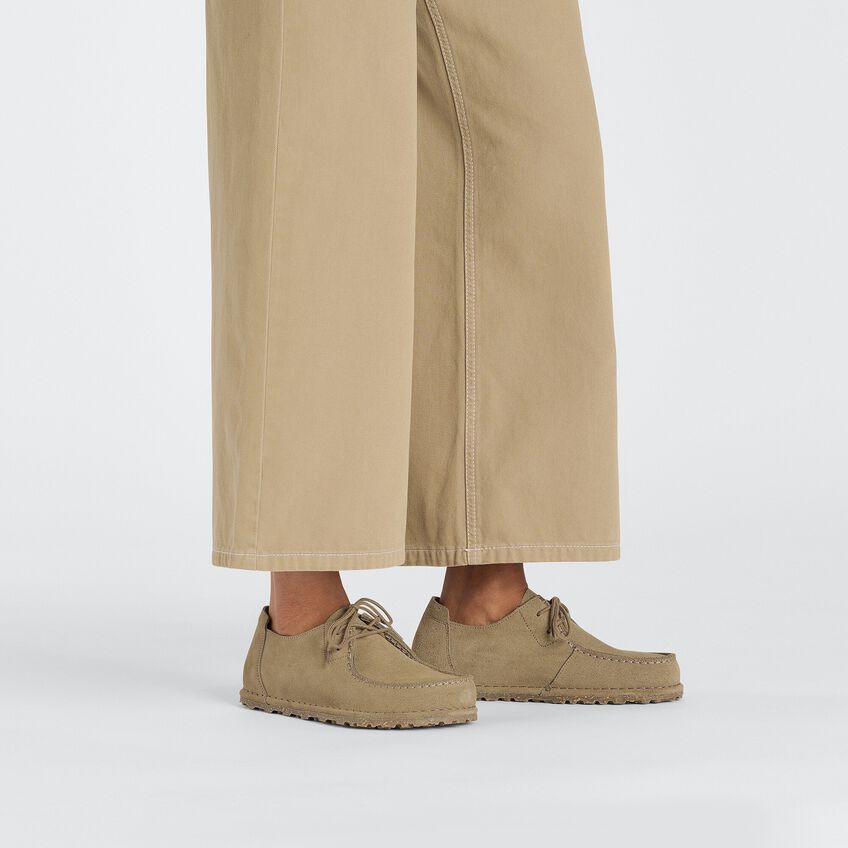 BIRKENSTOCK UTTI LACE SUEDE LEATHER - NATURAL LEATHER 333 scam+beige 1027274