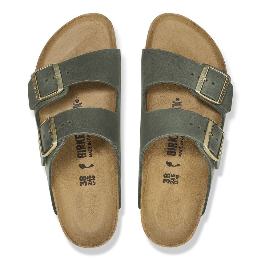 BIRKENSTOCK ARIZONA OILED LEATHER 228 nabuk+grigio 1028030