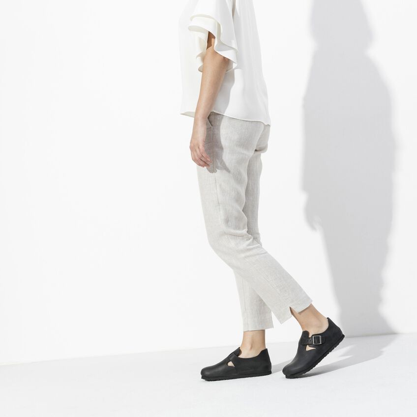 BIRKENSTOCK LONDON OILED LEATHER 221 nabuk+nero 166543