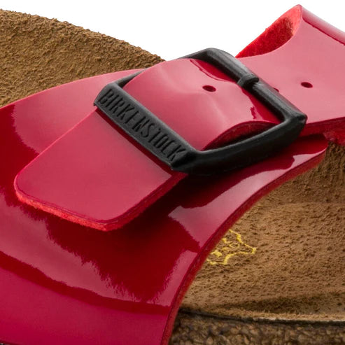 BIRKENSTOCK MADRID BIRKO FLOR 340113 LACK TANGO RED