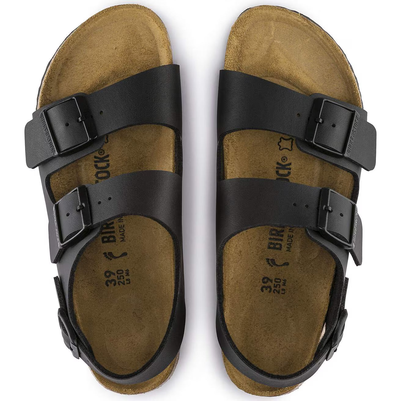 BIRKENSTOCK MILANO BIRKO FLOR BASICO 111 pelle+nero 034793