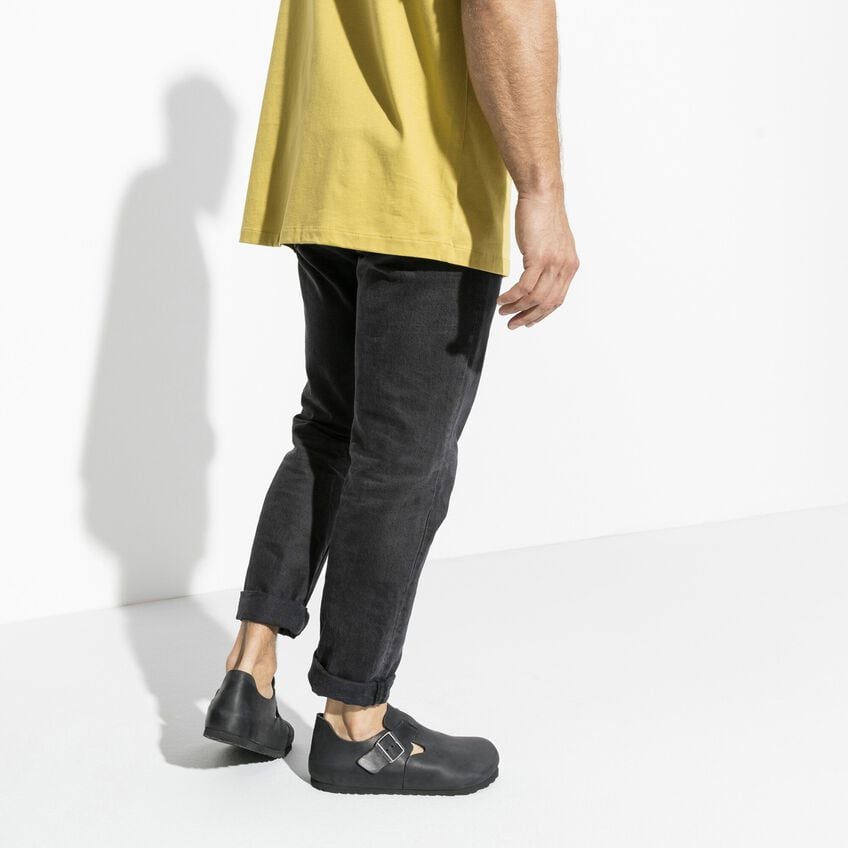 BIRKENSTOCK LONDON OILED LEATHER 221 nabuk+nero 166543