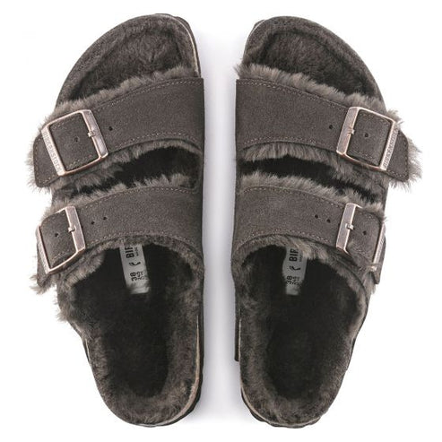 BIRKENSTOCK ARIZONA SHEARLING SUEDE LEATHER 334 scam+moro 1020528