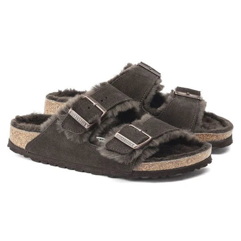 BIRKENSTOCK ARIZONA SHEARLING SUEDE LEATHER 334 scam+moro 1020528