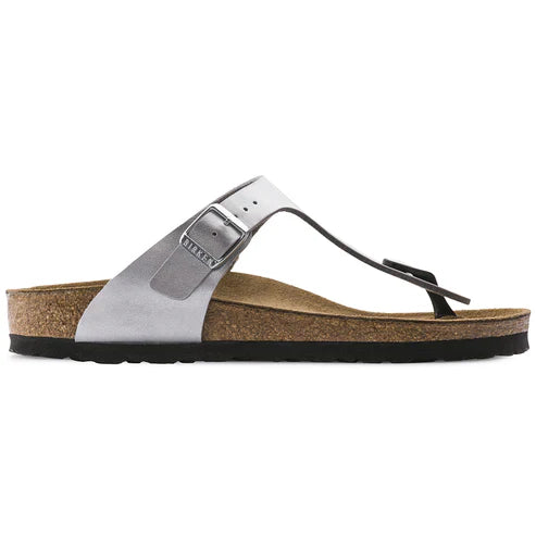 BIRKENSTOCK GIZEH BASICO BIRKO FLOR 118 pelle+argen 043851