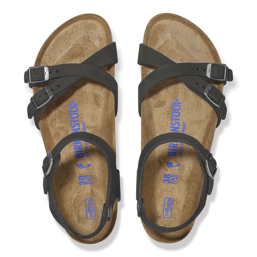 BIRKENSTOCK KUMBA SFB NUBUCK LEATHER 221 nabuk+nero 1029526