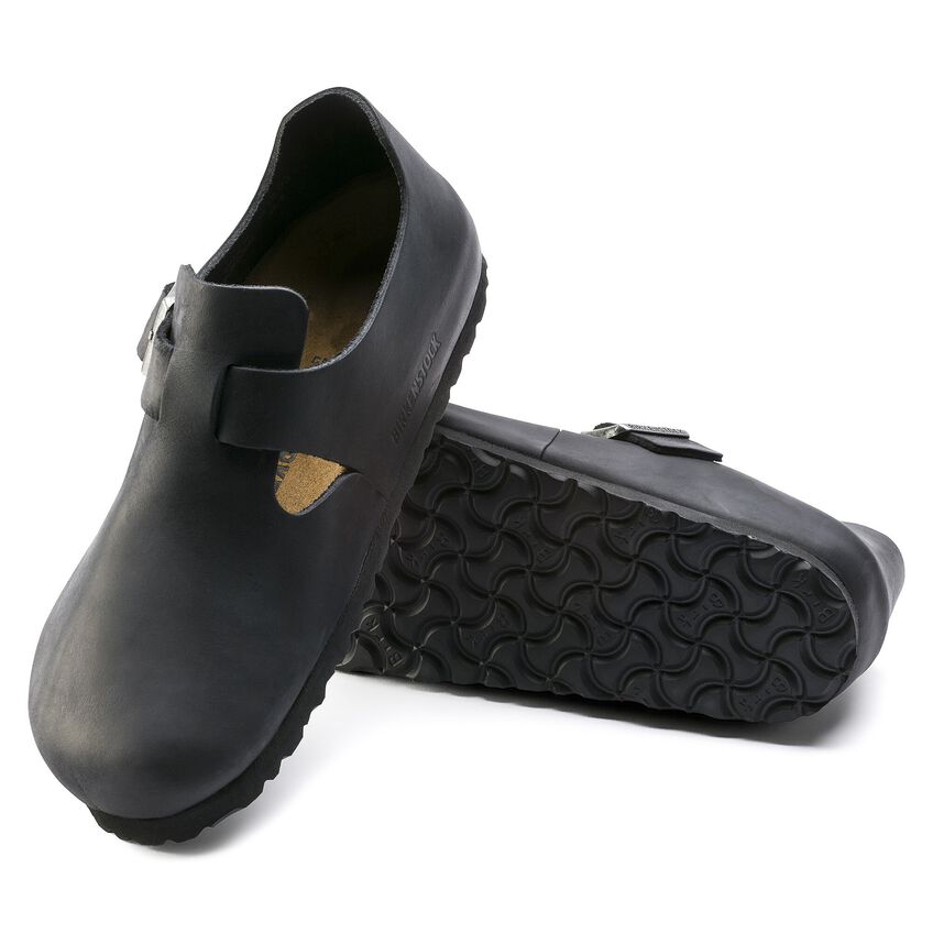 BIRKENSTOCK LONDON OILED LEATHER 221 nabuk+nero 166543