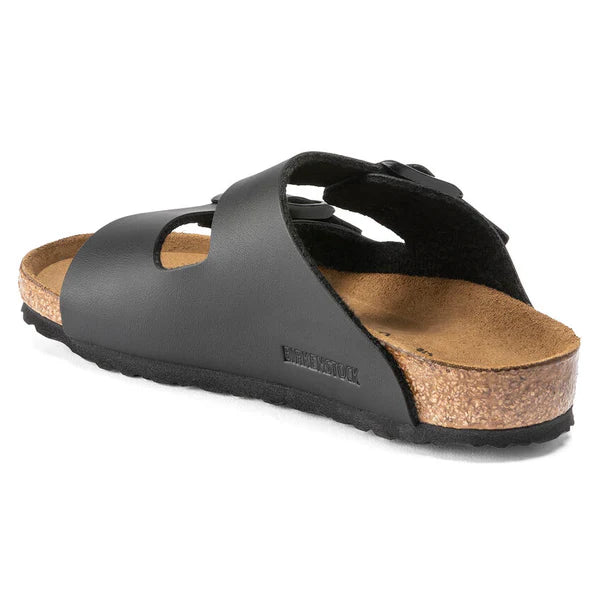BIRKENSTOCK ARIZONA KIDS BIRKO FLOR - BIRKIBUC 111 pelle+nero 555123