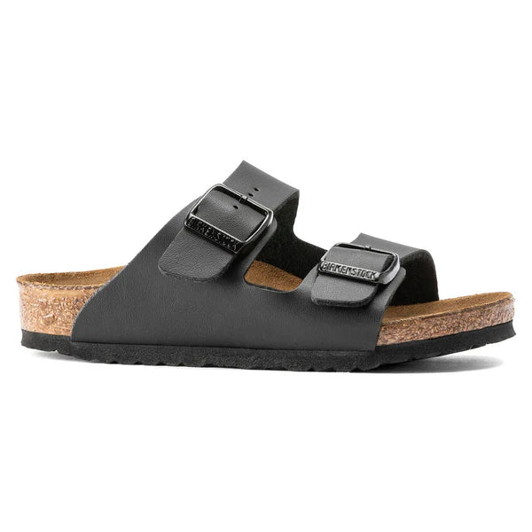 BIRKENSTOCK ARIZONA KIDS BIRKO FLOR - BIRKIBUC 111 pelle+nero 555123