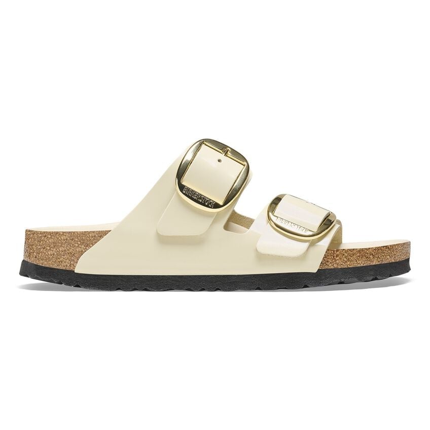 BIRKENSTOCK ARIZONA BIG BUCKLE SHINE NATURAL LEATHER 113 pelle+beige 1026128