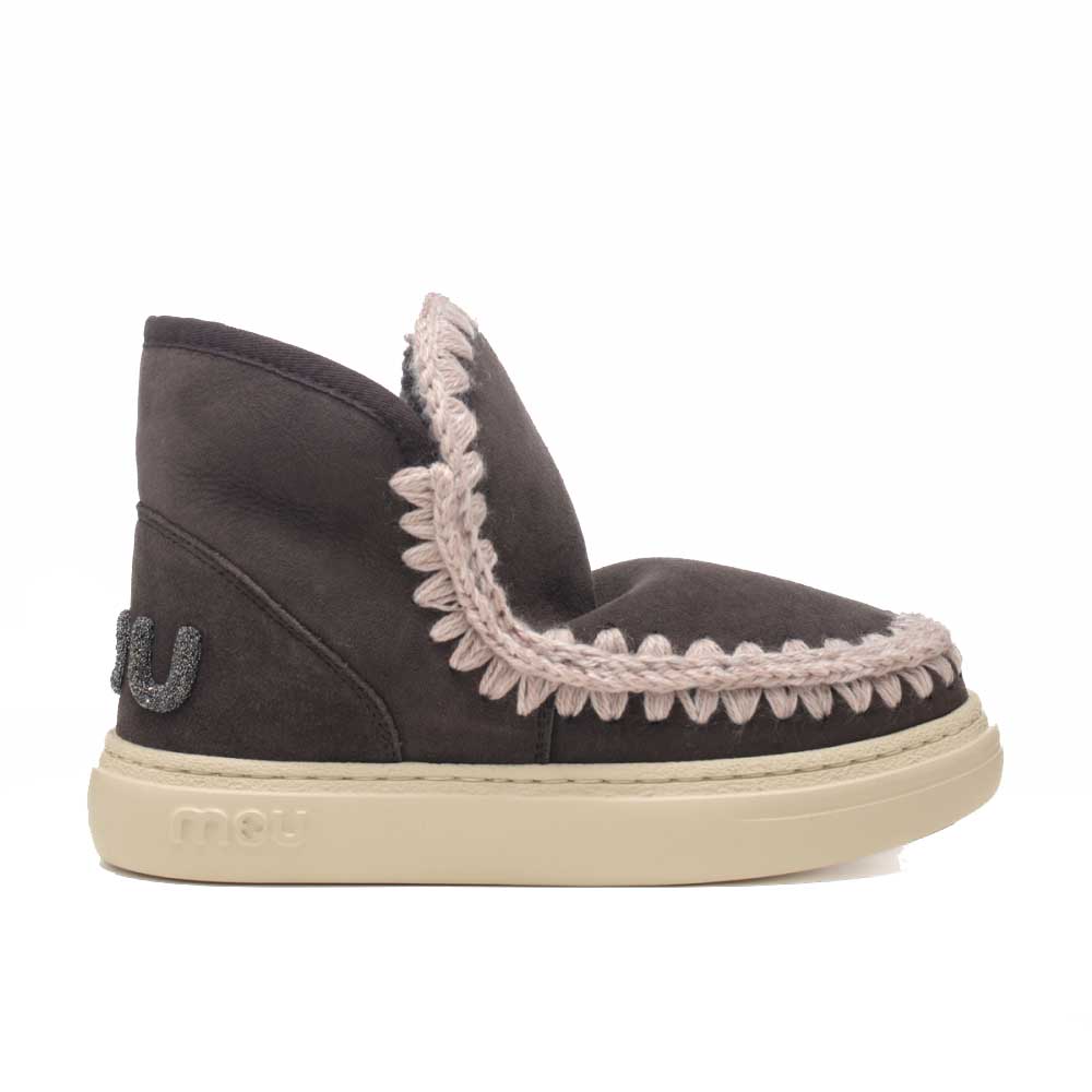 MOU FW411001A ESKIMO SNEAKER BOLD GLITTER LOGO NEW GRAY