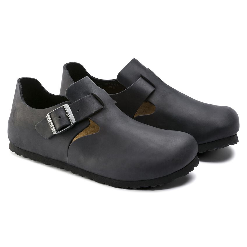 BIRKENSTOCK LONDON OILED LEATHER 221 nabuk+nero 166543