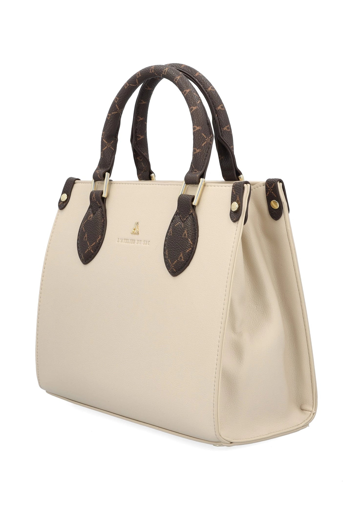 L ATELIER DU SAC DAUPHINE TOTE 112 pelle+bianco 16940