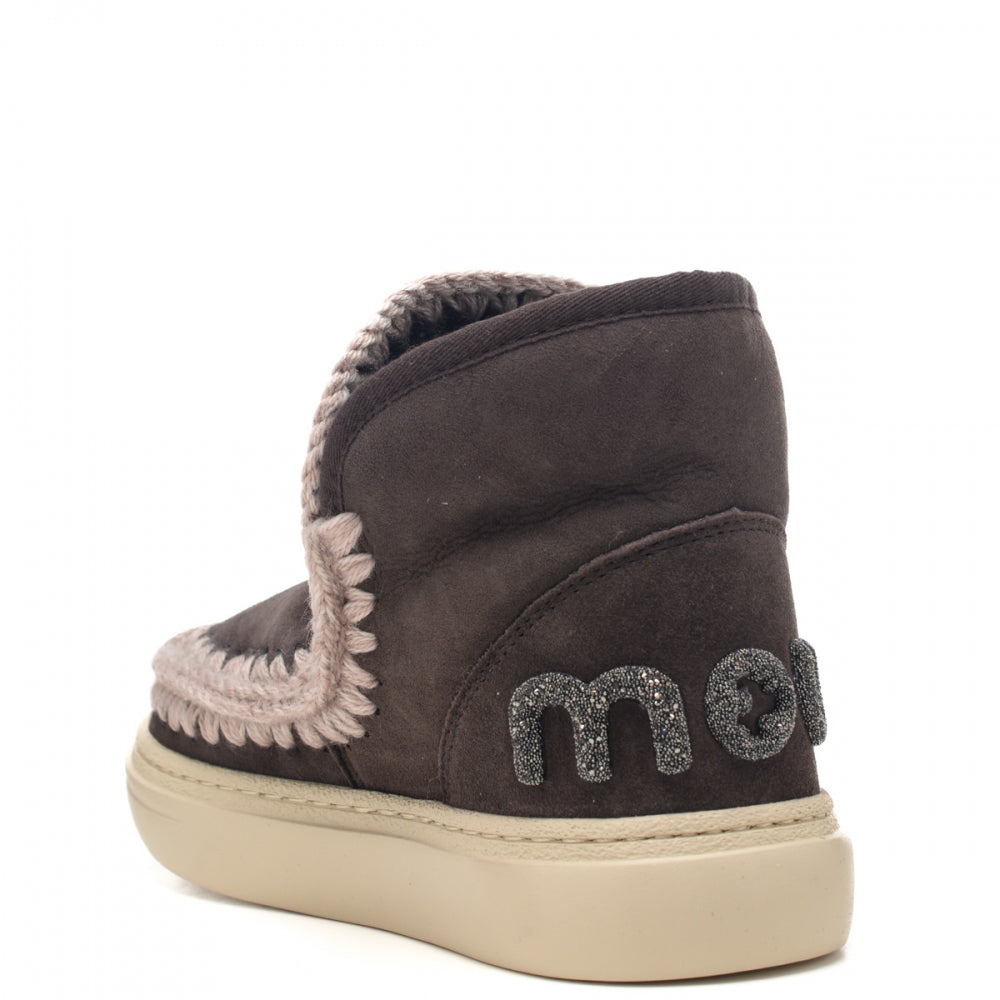 MOU FW411001A ESKIMO SNEAKER BOLD GLITTER LOGO NEW GRAY