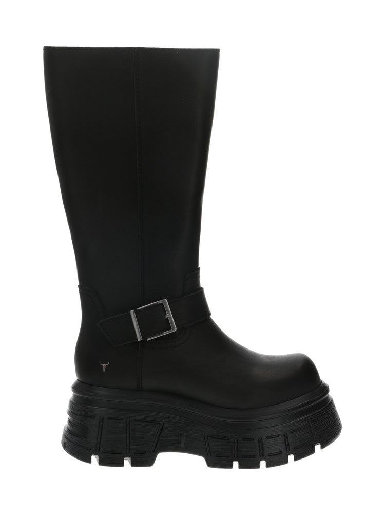 WINDSOR SMITH SMACK 111 pelle+nero