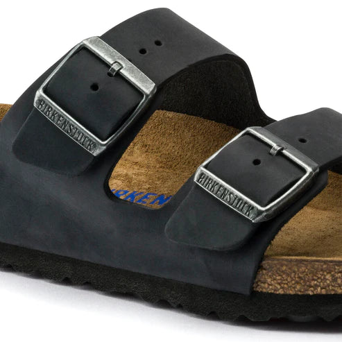 BIRKENSTOCK ARIZONA SFB OILED LEATHER 221 nabuk+nero 752483