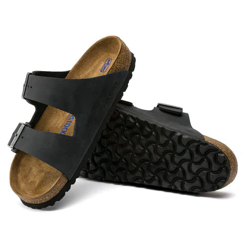BIRKENSTOCK ARIZONA SFB OILED LEATHER 221 nabuk+nero 752483
