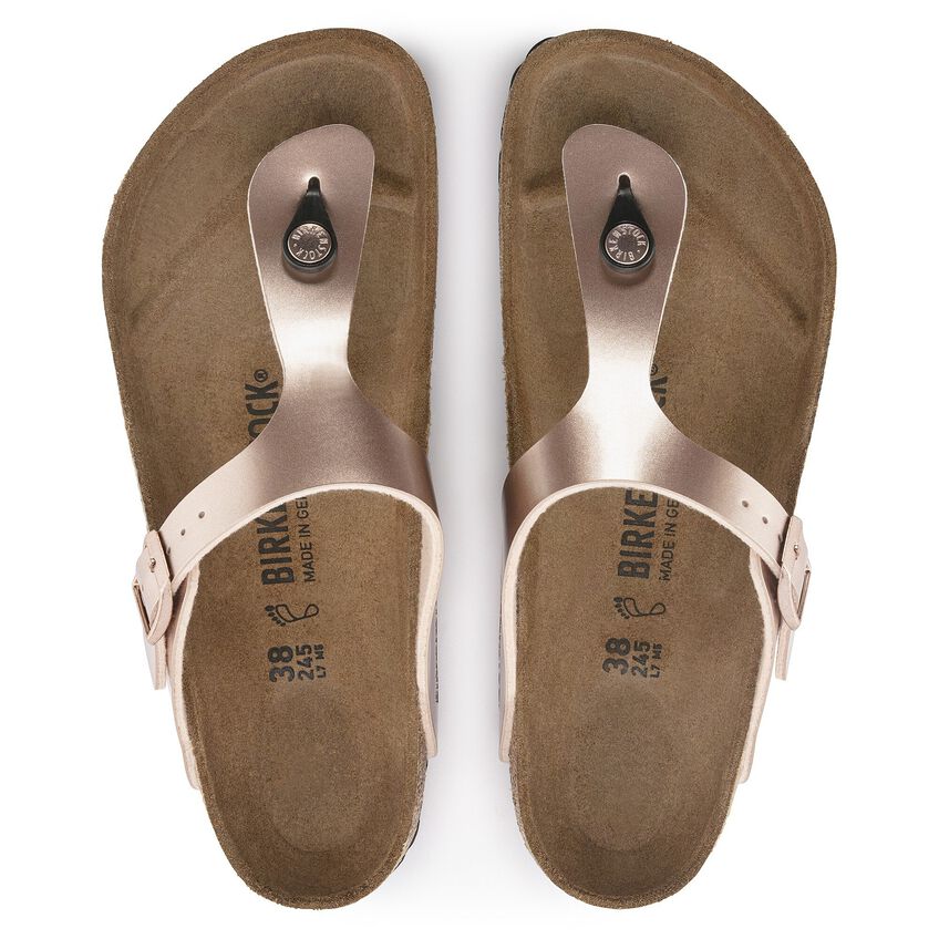 BIRKENSTOCK GIZEH BASICO BIRKO FLOR 118 pelle+rame 1023943