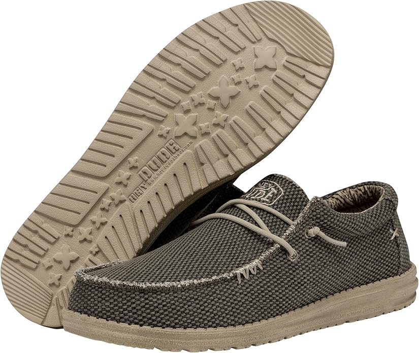 HEY DUDE 40003 WALLY BRAIDED 778 tela+verde 3VE