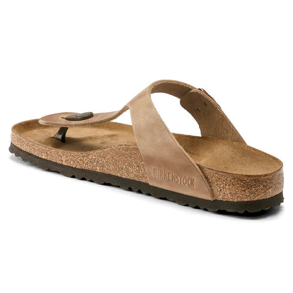 BIRKENSTOCK GIZEH OILED LEATHER 224 nabuk+cuoio 943811