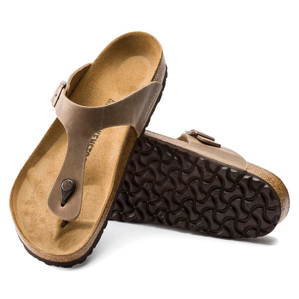 BIRKENSTOCK GIZEH OILED LEATHER 224 nabuk+cuoio 943811