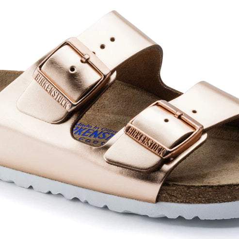 BIRKENSTOCK ARIZONA SFB METALLIC LEATHER 952093 COPPER
