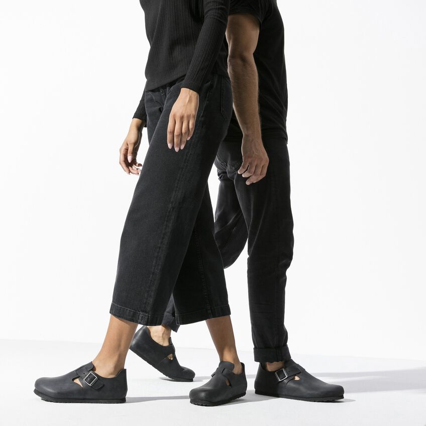 BIRKENSTOCK LONDON OILED LEATHER 221 nabuk+nero 166543