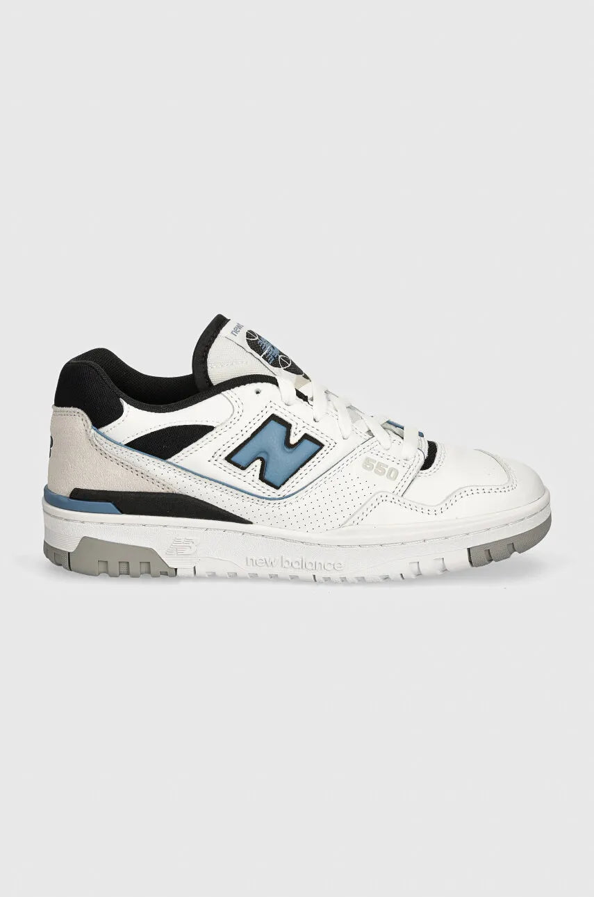 NEW BALANCE BB550 112 pelle+bianco-nero-blu ESF