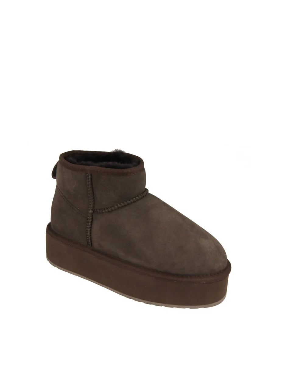 EMU STINGER MICRO FLATFORM W13082 334 scam+moro CHOCOLATE