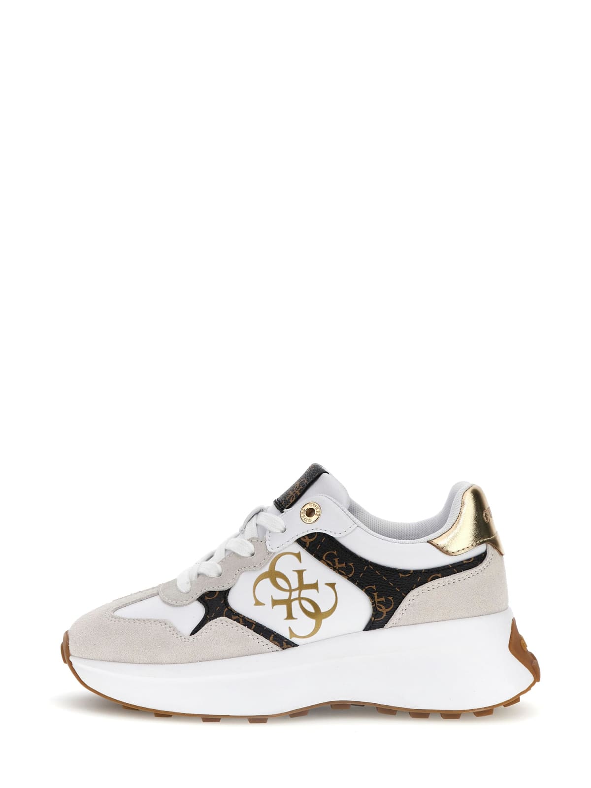 GUESS FLPLUC PEL12 LUCKEI 112 pelle+bianco