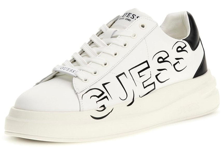 GUESS FMPELB SUE12 ELBA 112 pelle+bianco-nero
