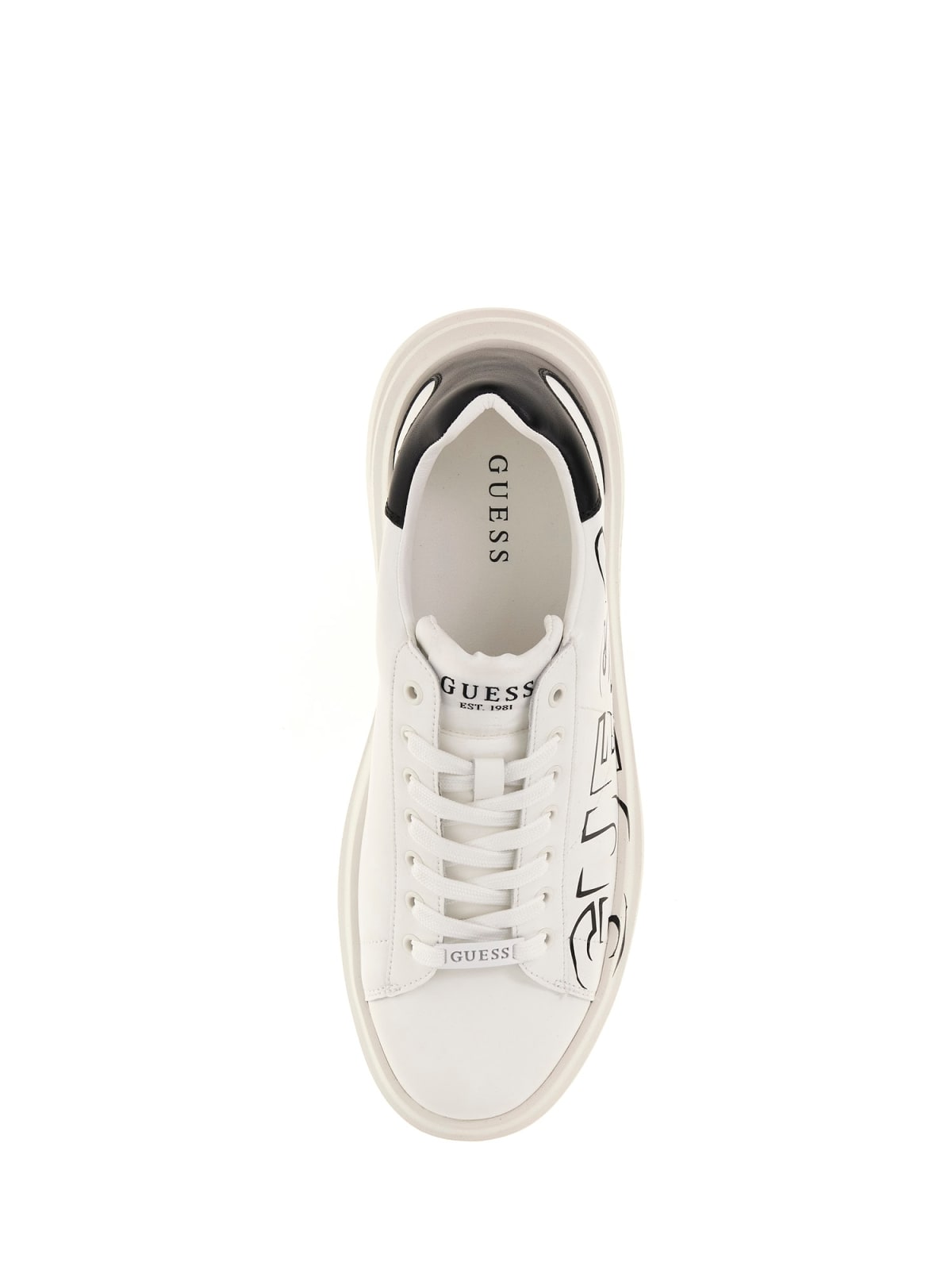 GUESS FMPELB SUE12 ELBA 112 pelle+bianco-nero