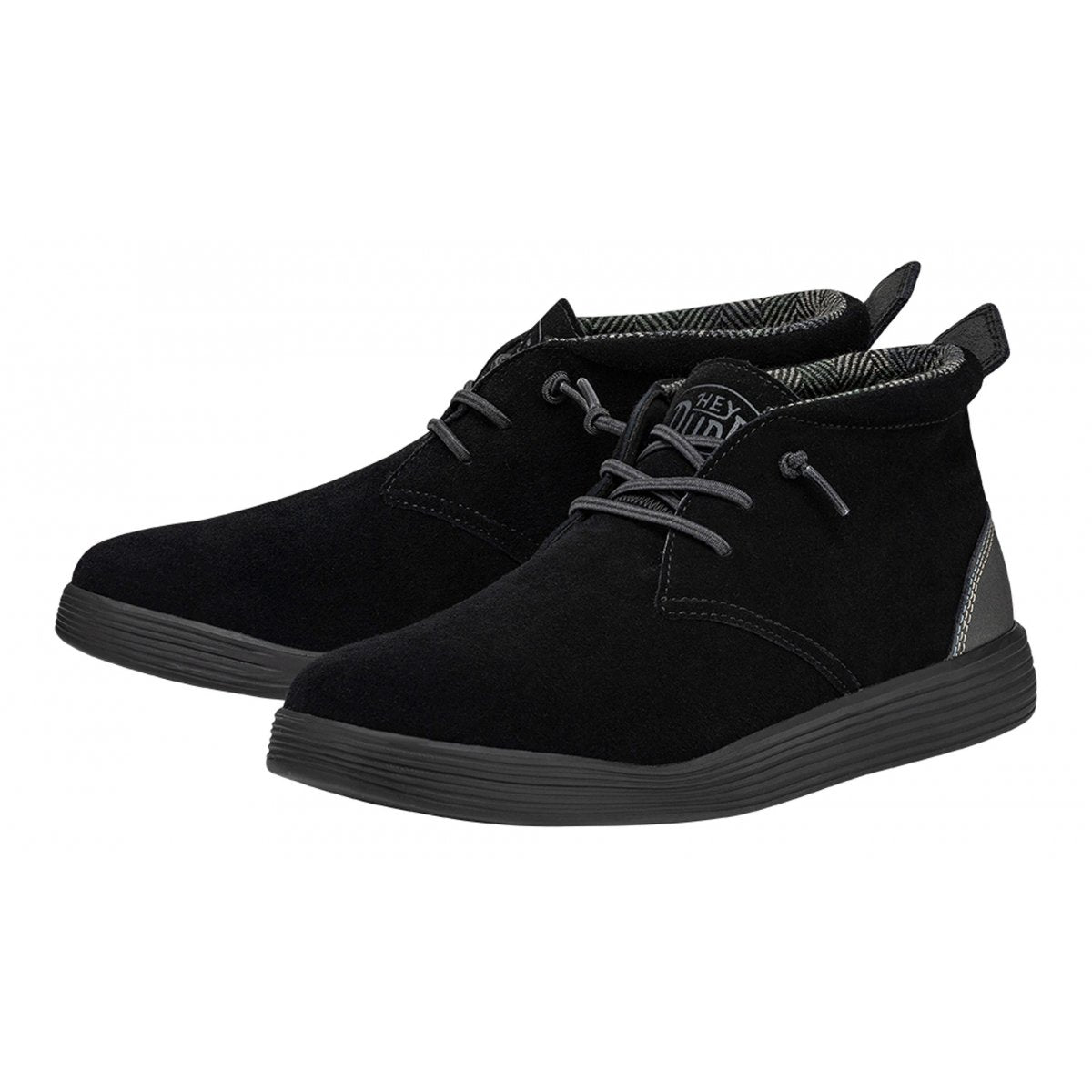 HEY DUDE JO SUEDE 11237 4935 JET BLACK