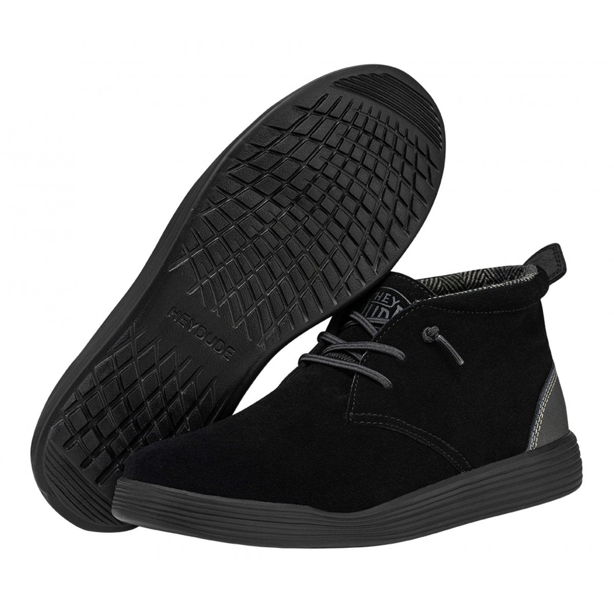 HEY DUDE JO SUEDE 11237 4935 JET BLACK