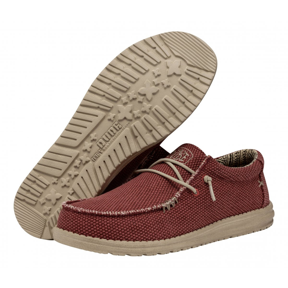 HEY DUDE 40003 WALLY BRAIDED 6VP POMPEIAN RED