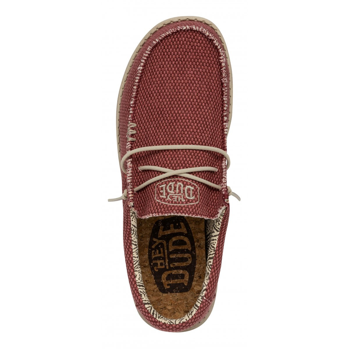 HEY DUDE 40003 WALLY BRAIDED 6VP POMPEIAN RED