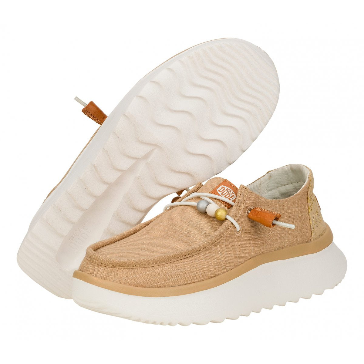 HEY DUDE 40739 WENDY PEAK BAJA STRIPE 265 TAN