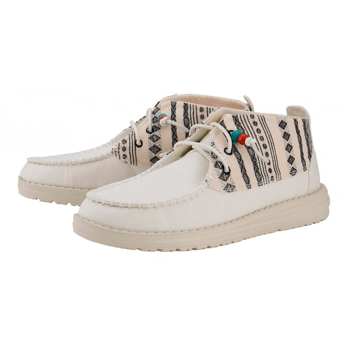 HEY DUDE 40751 WENDY MID BOHO MIX BAJA CREAM 1MX BAJA GREY