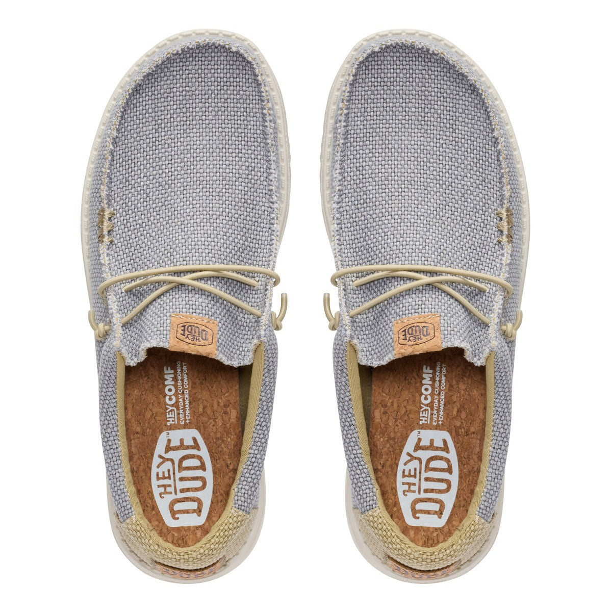 HEY DUDE 40003 WALLY BRAIDED 778 tela+grigio 1YF